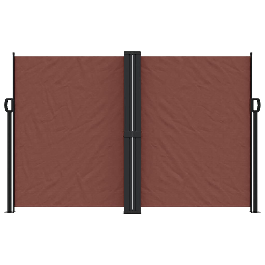 Pare-brise Vidaxl extensible 160x1200 cm brun