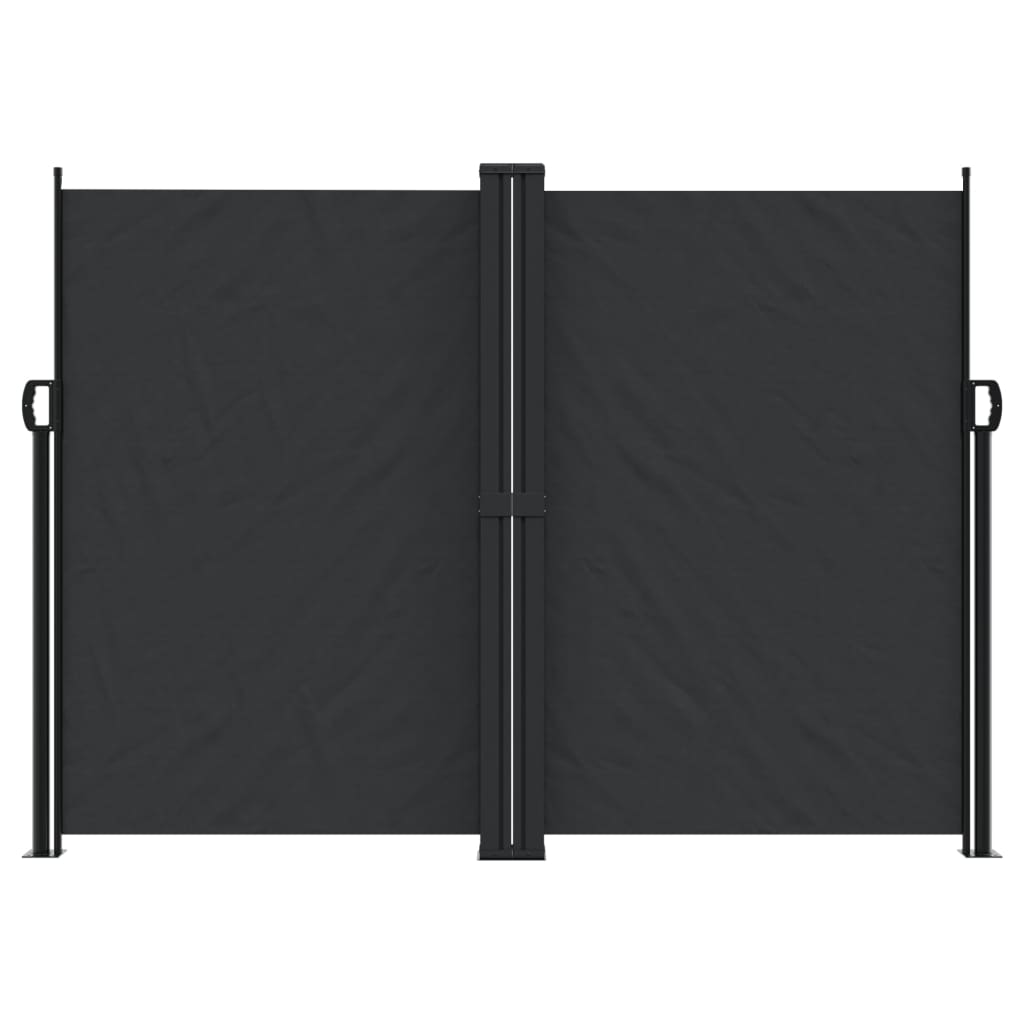 Pare-brise Vidaxl extensible 180x1200 cm noir