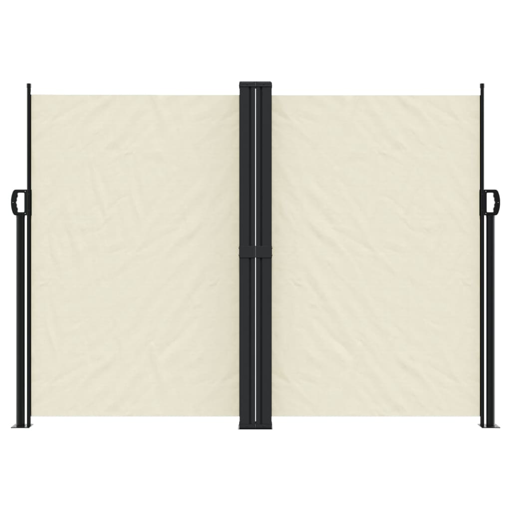 VidaXL Windshield Extendable 180x1200 cm cream -colored