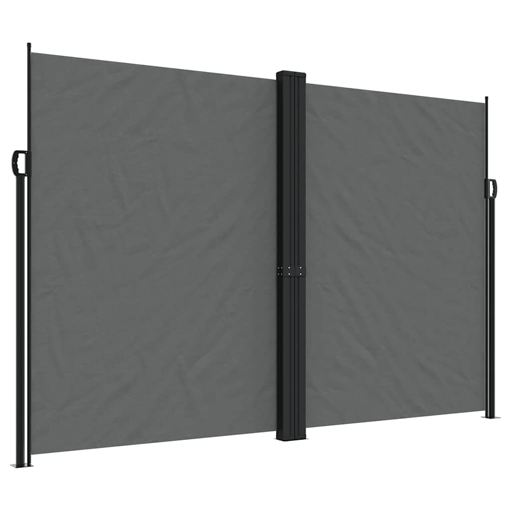 Écran de jardin vidaxl extensible 220x1200 cm anthracite -colored