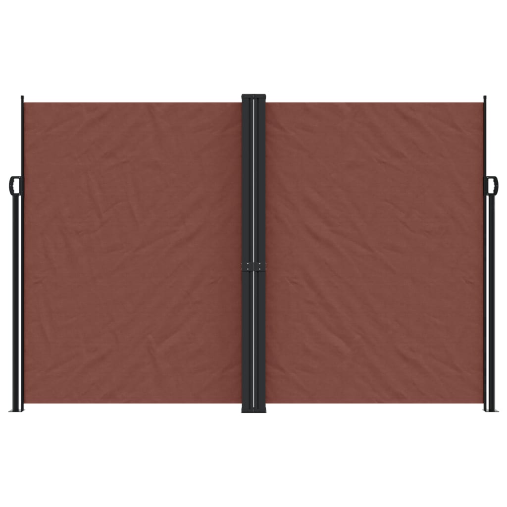 Écran de jardin vidaxl extensible 220x1200 cm brun