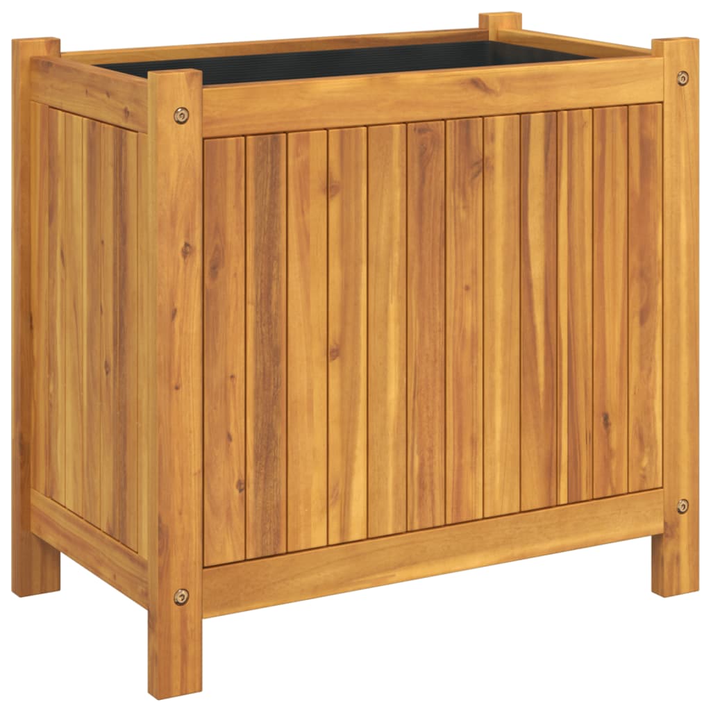 Vidaxl planter med foring 54x31x50 cm fast acacia træ