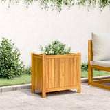 VidaXL Planter with lining 54x31x50 cm solid acacia wood