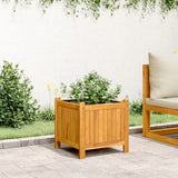 Vidaxl planter med foring 42x42x40 cm fast acacia træ