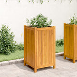 Vidaxl planter med foring 42x42x75 cm fast acacia træ