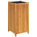 Vidaxl planter med foring 50x50x100 cm fast acacia træ