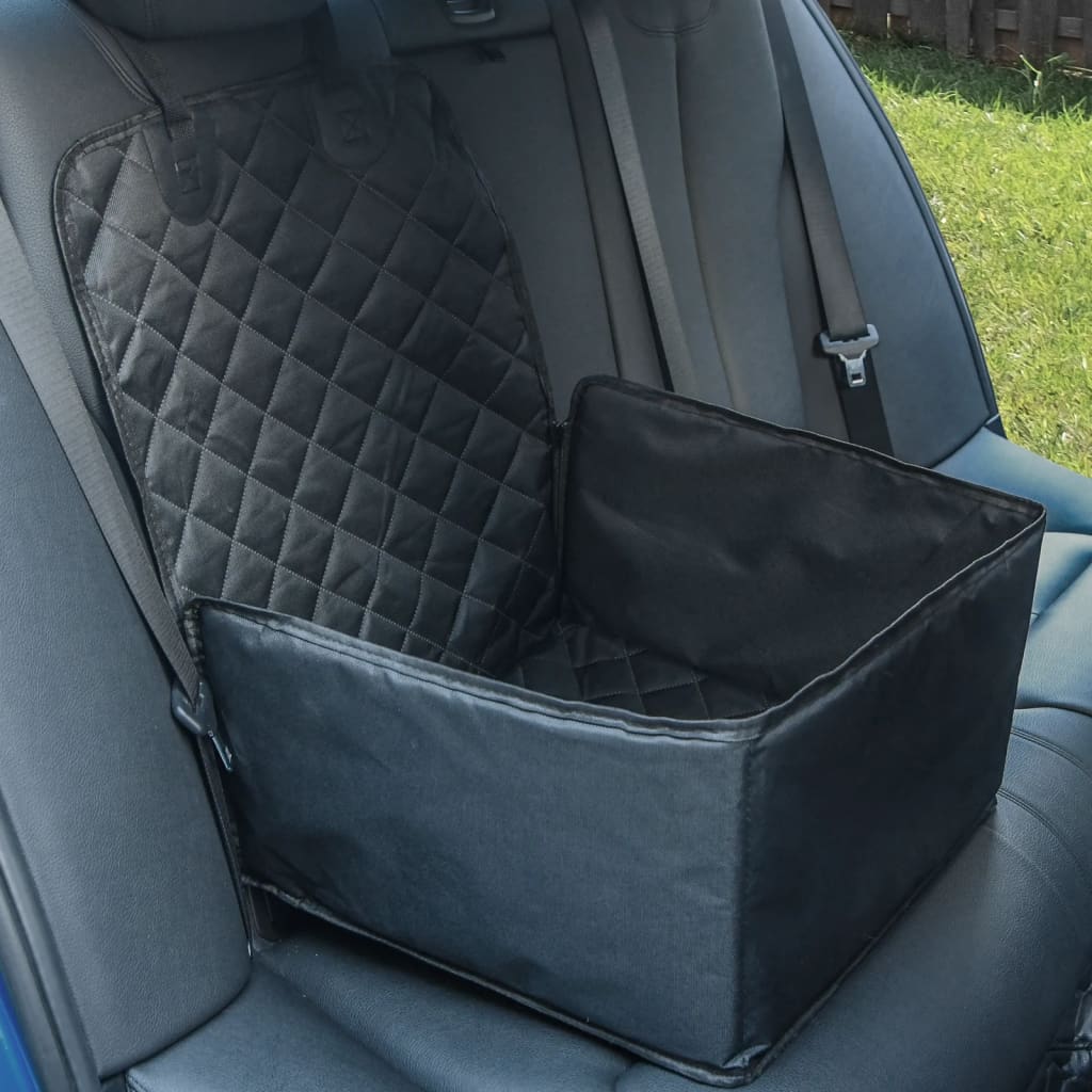 Vidaxl Cubierta de asiento para el automóvil para perros Negro 45x45x25 55 cm