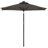 VIDAXL -Parasol mit Stahlpol 225x225x2121 cm Anthrazit -Gelenkt