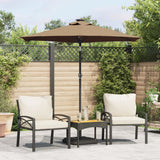 Vidaxl Parasol with steel pole 225x225x212 cm Taupe