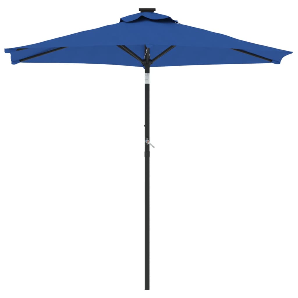 Vidaxl Parasol ze stalowym słupem 225x225x212 cm Azure Blue