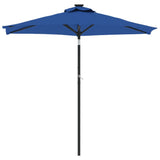 Vidaxl Parasol with steel pole 225x225x212 cm azure blue