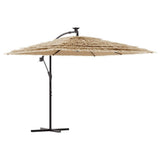 Vidaxl parasol s ocelovým pólem 246x246x230 cm hnědá