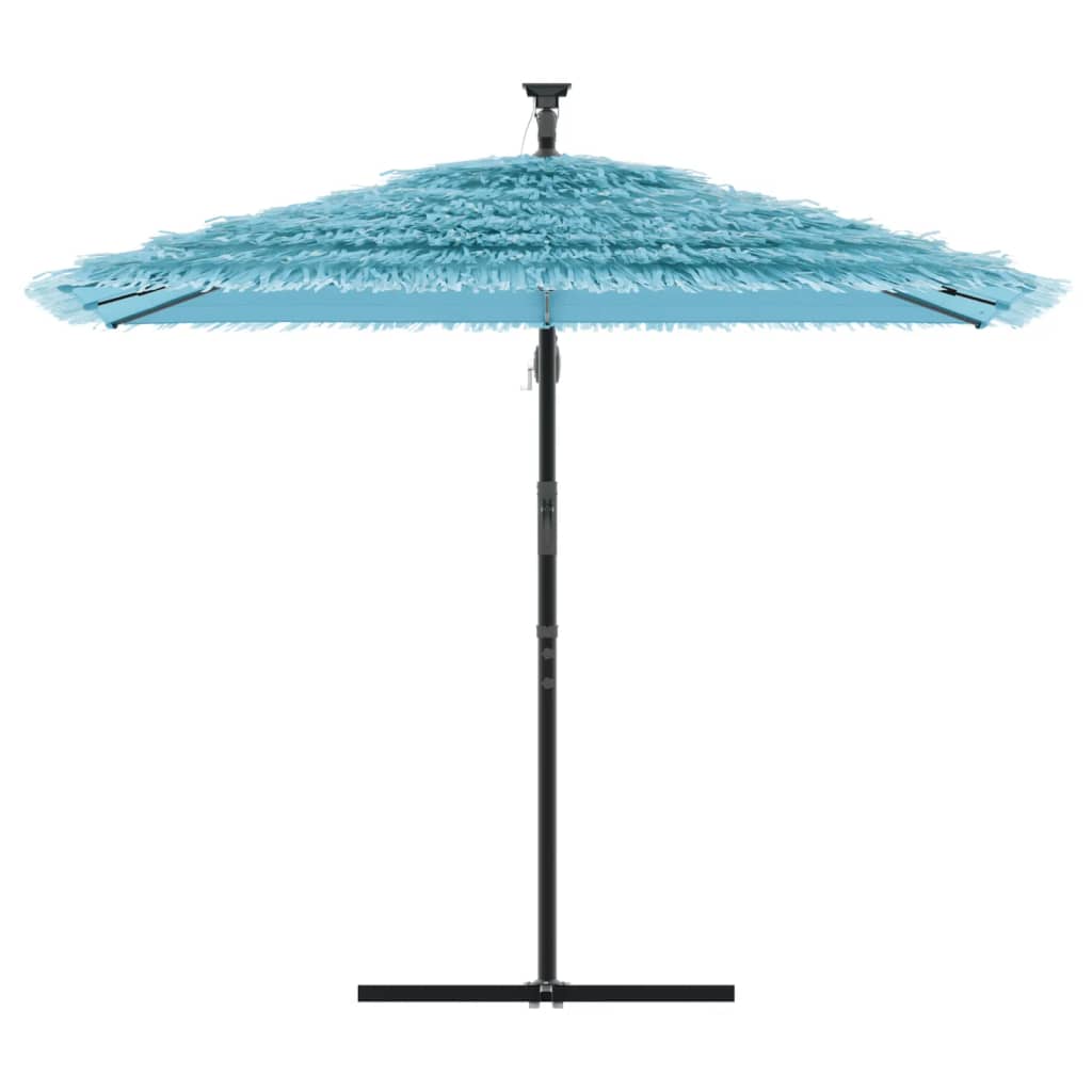 Vidaxl Parasol ze stalowym słupem 246x246x230 cm niebieski