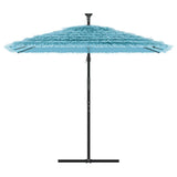 Vidaxl Parasol con polo in acciaio 246x246x230 cm blu