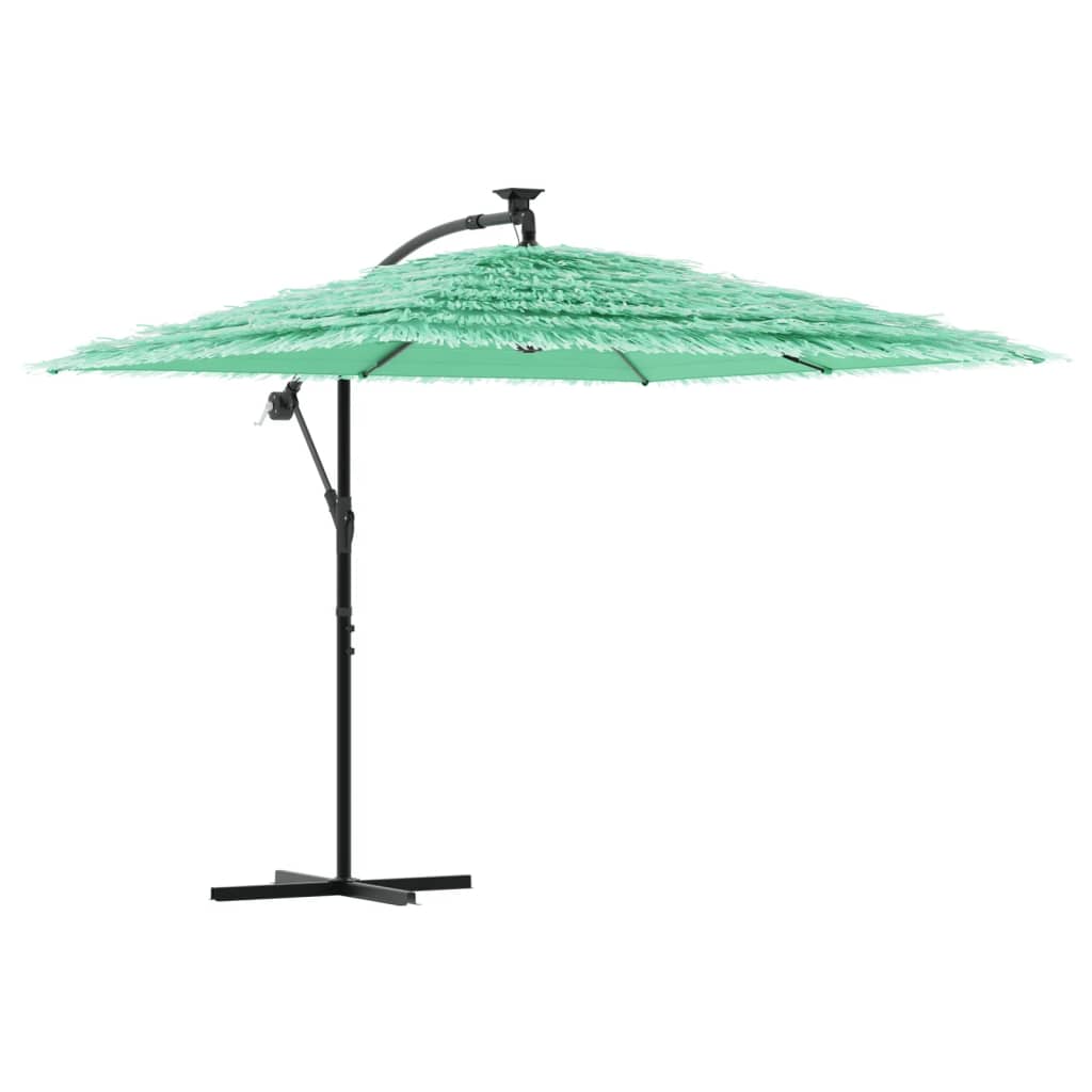 Vidaxl Parasol with steel pole 246x246x230 cm green