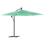 Vidaxl parasol s ocelovým pólem 246x246x230 cm zelená