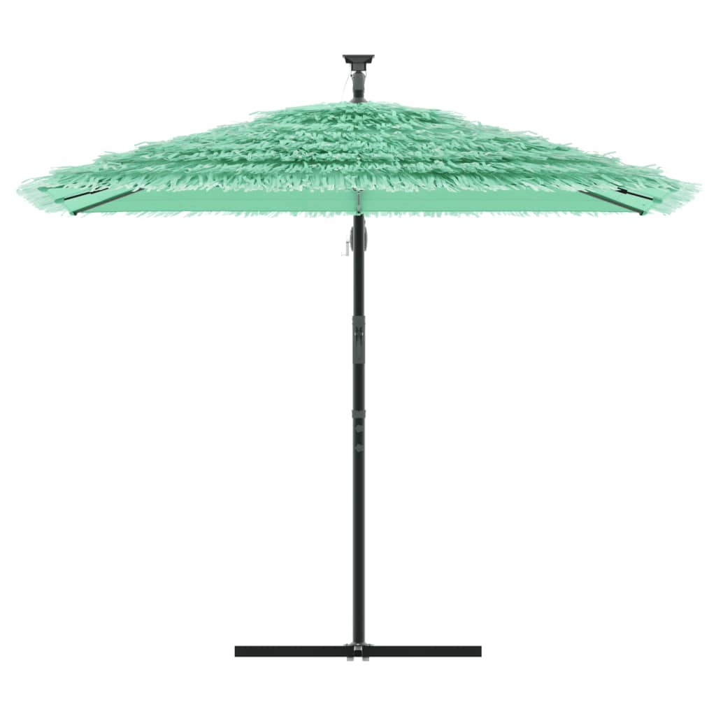 Vidaxl Parasol with steel pole 246x246x230 cm green