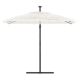 VIDAXL -Parasol mit Stahlpol 246x246x230 cm Weiß