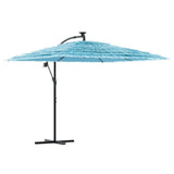 Parasol vidaxl avec poteau en acier 269x269x235 cm bleu