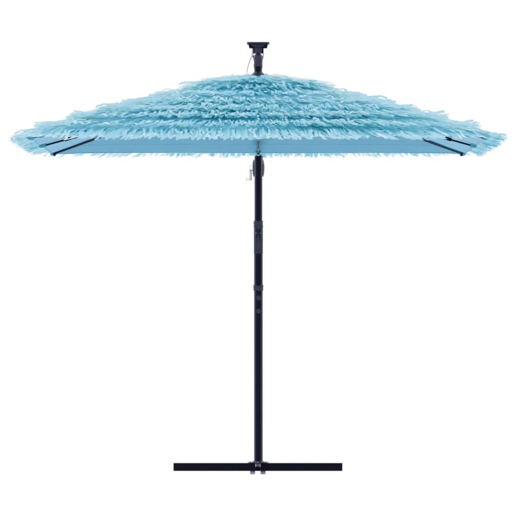 Parasol Vidaxl con poste de acero 269x269x235 cm azul