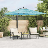 Parasol vidaxl avec poteau en acier 269x269x235 cm bleu