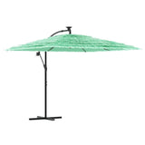 Vidaxl parasol s ocelovým pólem 269x269x235 cm zelená