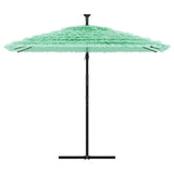 Vidaxl Parasol z jeklenim drogom 269x269x235 cm zelena