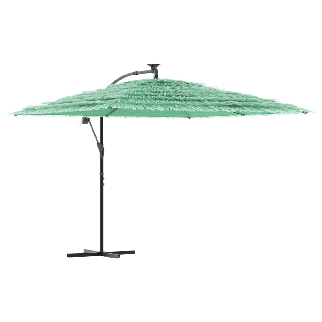 Vidaxl Parasol ze stalowym biegunem 290x290x238 cm zielony