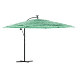 Vidaxl parasol s ocelovým pólem 290x290x238 cm zelená