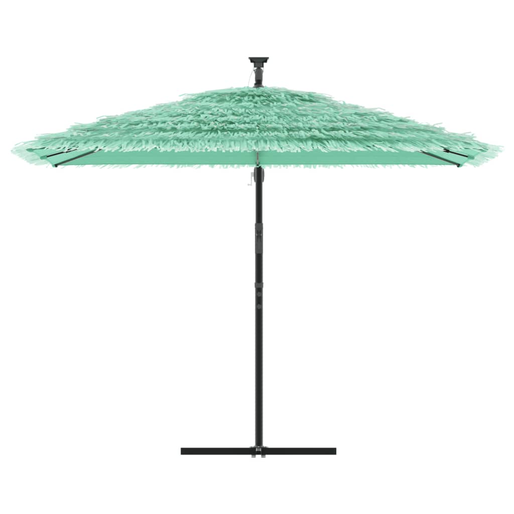 Vidaxl -parasol med stålstang 290x290x238 cm grøn