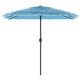 Vidaxl Parasol ze stalowym słupem 248x248x248 cm niebieski