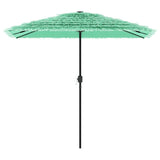 Vidaxl Parasol ze stalowym biegunem 248x248x248 cm zielony