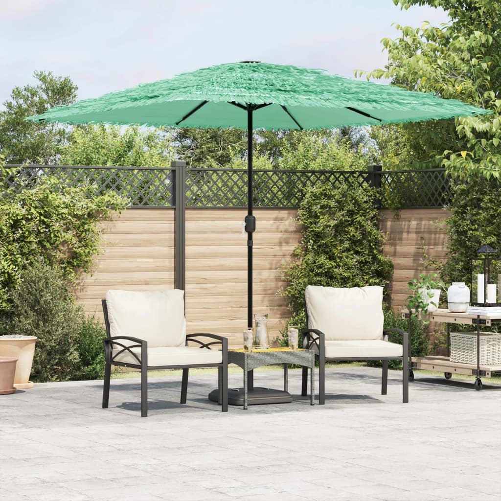 Vidaxl parasol avec poteau en acier 248x248x248 cm vert