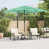 Vidaxl Parasol with steel pole 248x248x248 cm green