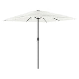 Vidaxl -Parasol mit Stahlpol 248x248x248 cm Weiß