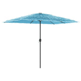 Vidaxl Parasol med stålstang 300x200x250 cm blå