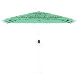 Vidaxl Parasol with steel pole 300x200x250 cm green