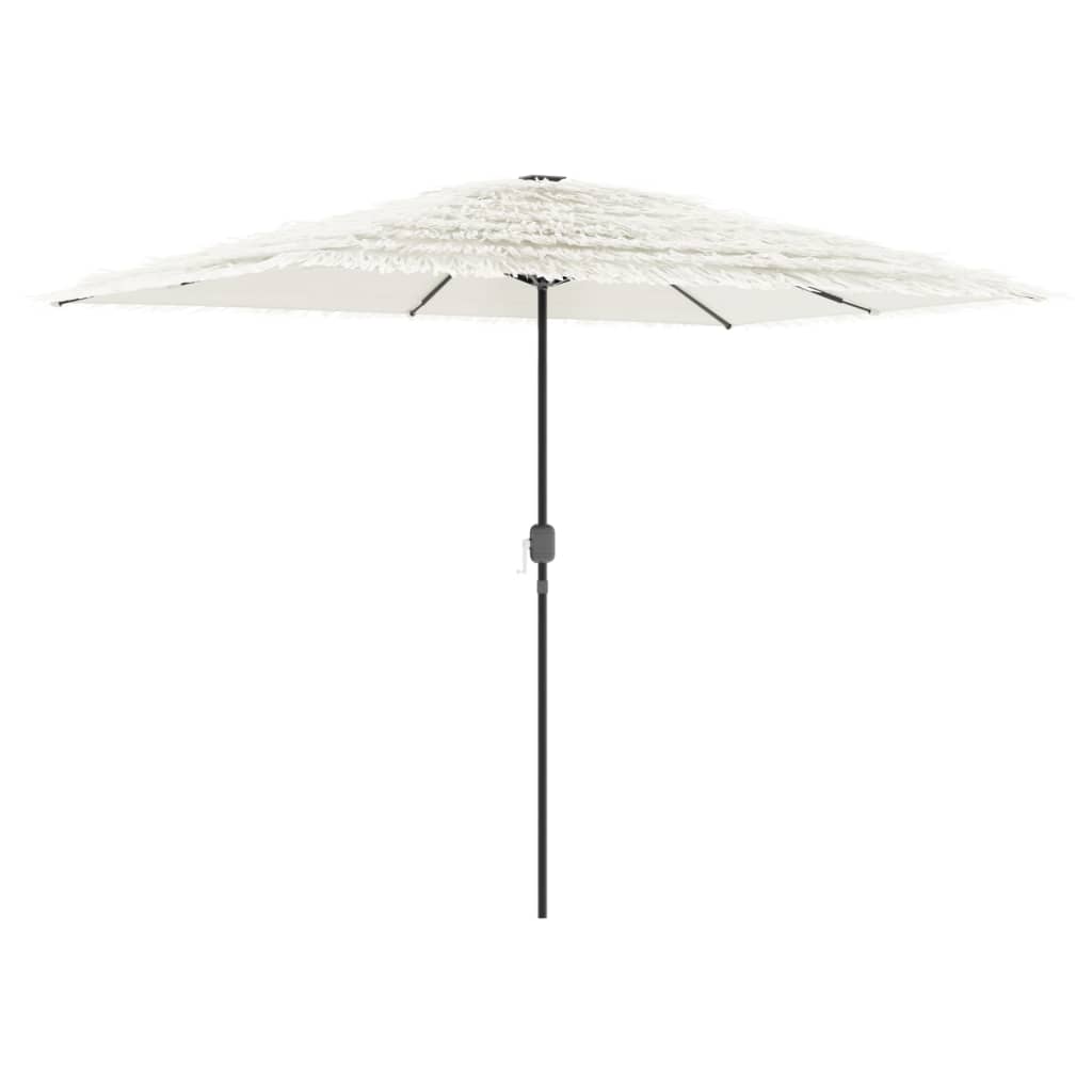 Vidaxl parasol s ocelovým pólem 300x200x250 cm bílá