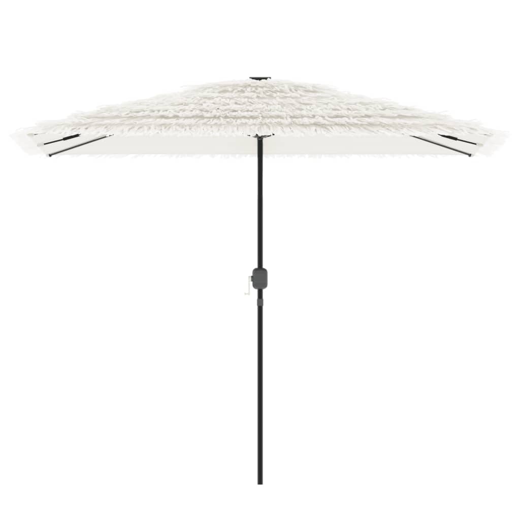 Vidaxl Parasol con polo in acciaio 300x200x250 cm bianco