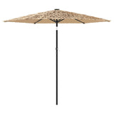 Vidaxl Parasol ze stalowym biegunem 223x223x213 cm brąz