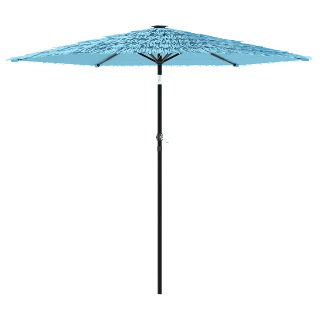 Parasol Vidaxl con poste de acero 223x223x213 cm azul