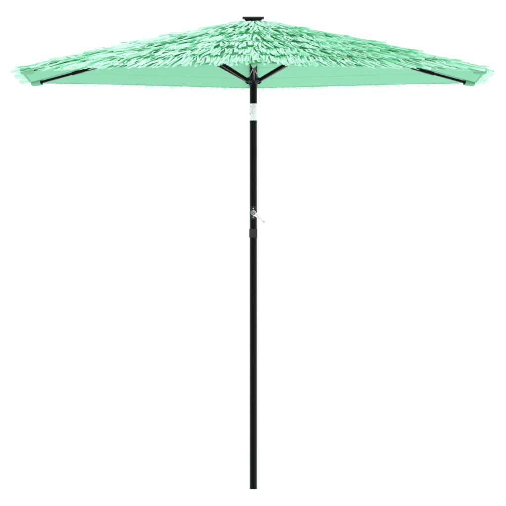 Vidaxl parasol avec poteau en acier 223x223x213 cm vert