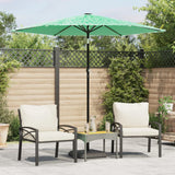 Vidaxl Parasol with steel pole 223x223x213 cm green