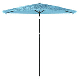 Vidaxl Parasol with steel pole 268x268x226 cm blue