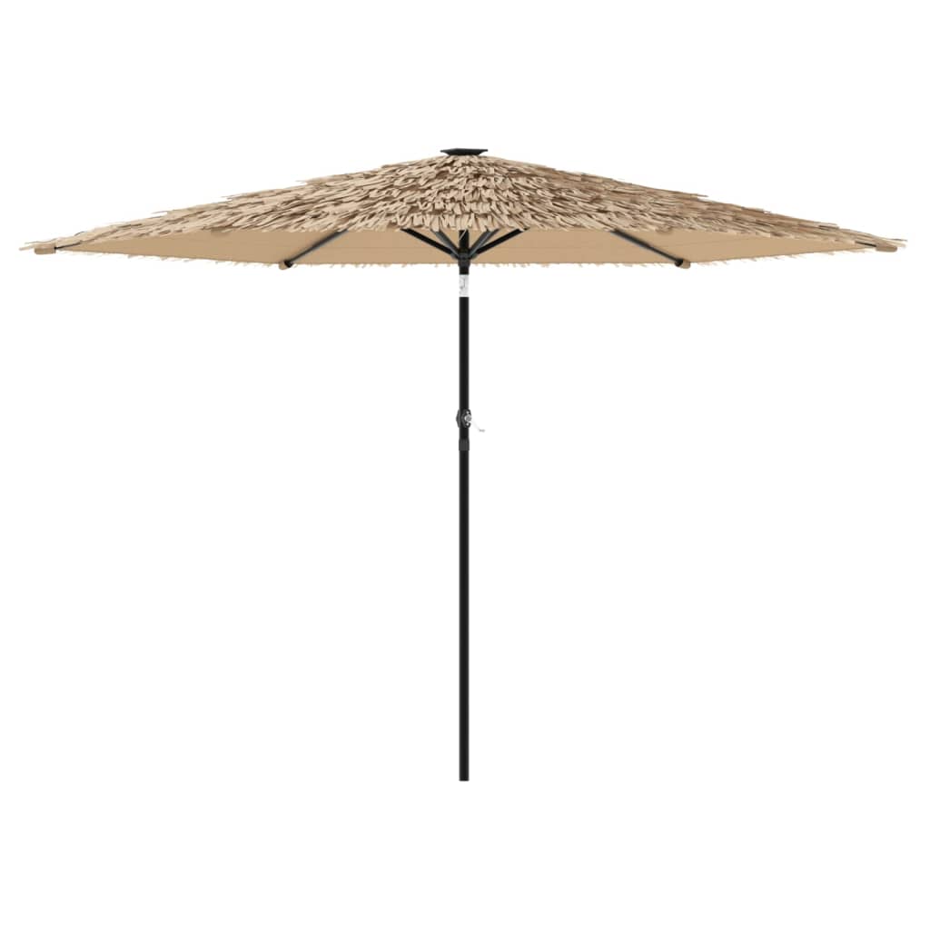 Vidaxl Parasol z jeklenim drogom 288x288x225 cm rjava