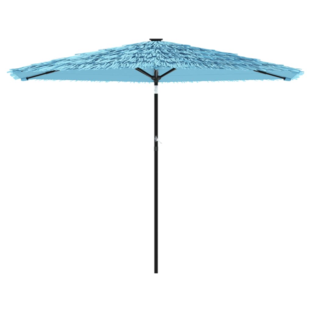 Vidaxl Parasol con polo in acciaio 288x288x225 cm blu