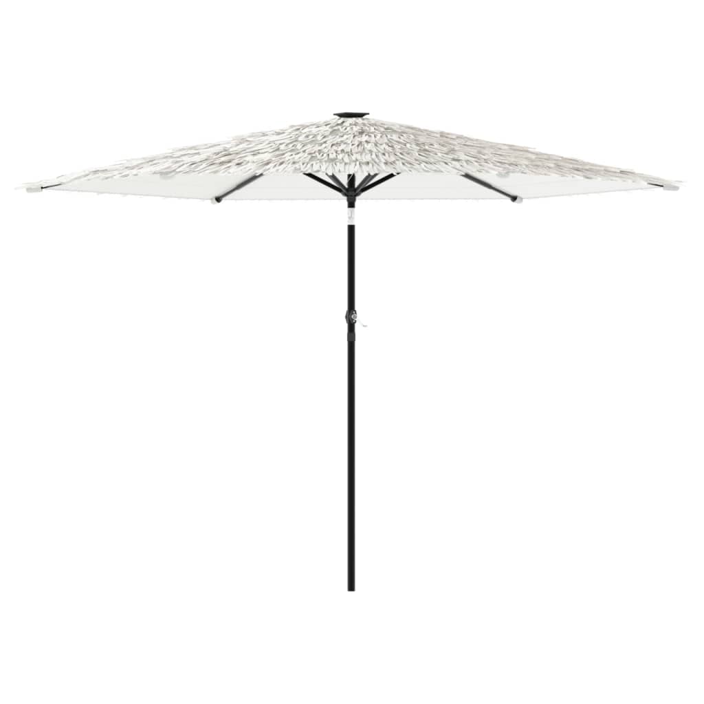 Vidaxl Parasol med stålstang 288x288x225 cm hvid