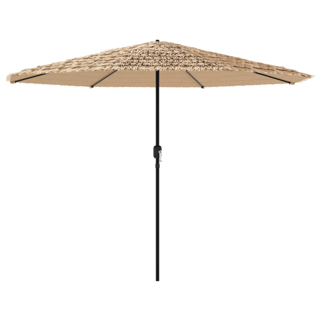 Vidaxl Parasol with steel pole 324x324x247 cm brown