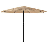 Vidaxl parasol met stalen paal 324x324x247 cm bruin