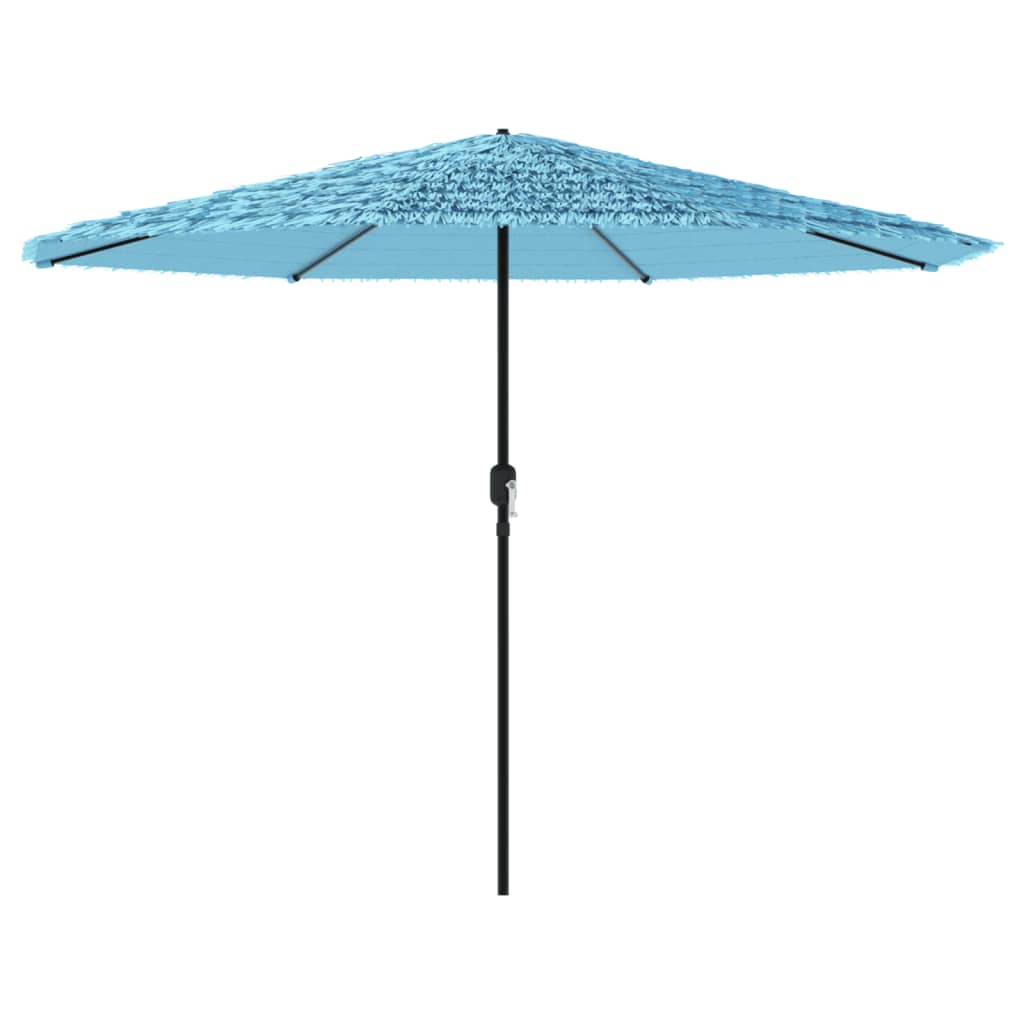 Parasol vidaxl avec poteau en acier 324x324x247 cm bleu